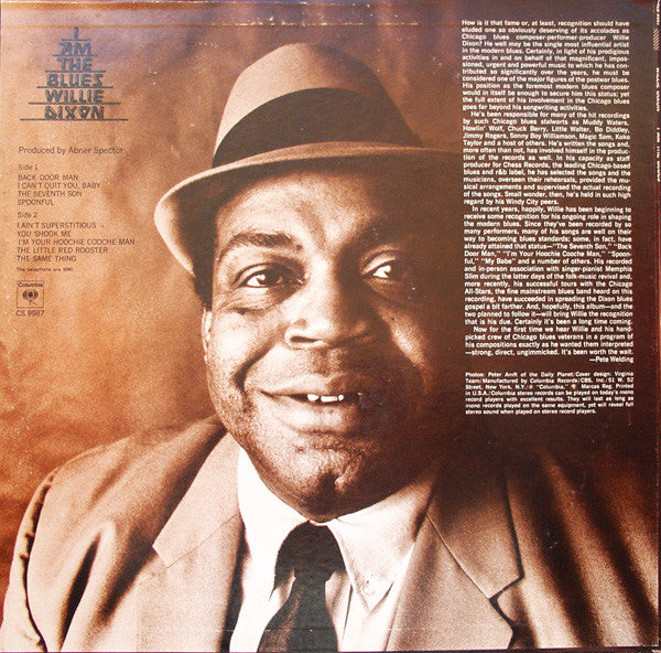 Willie Dixon : I Am The Blues (LP, Album, RP, Pit)