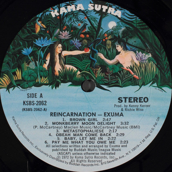 Exuma : Reincarnation (LP, Album, Gat)