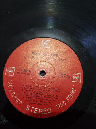 Johnny Cash : Ring Of Fire - The Best Of Johnny Cash (LP, Comp, RE)