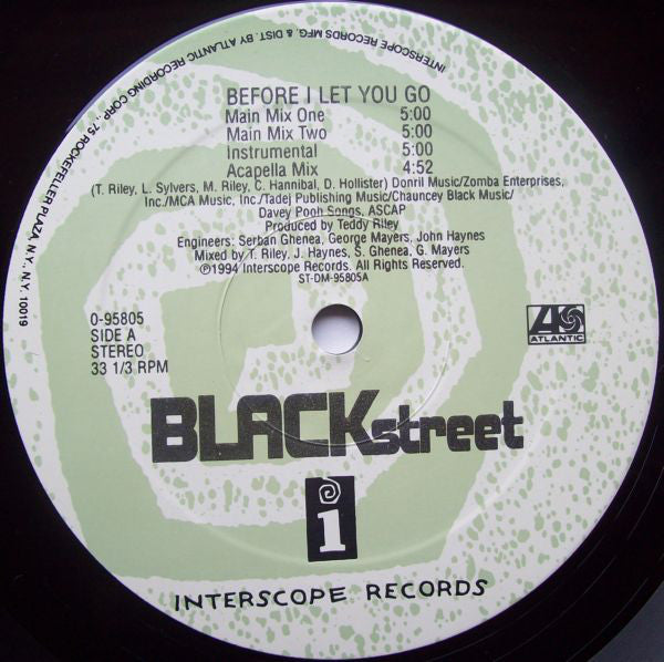 Blackstreet : Before I Let You Go (12")