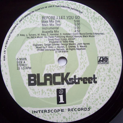 Blackstreet : Before I Let You Go (12")