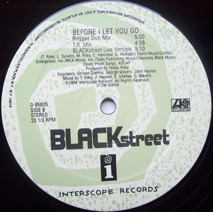 Blackstreet : Before I Let You Go (12")