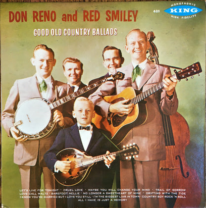 Don Reno And Red Smiley* : Good Old Country Ballads (LP, Album, Mono)