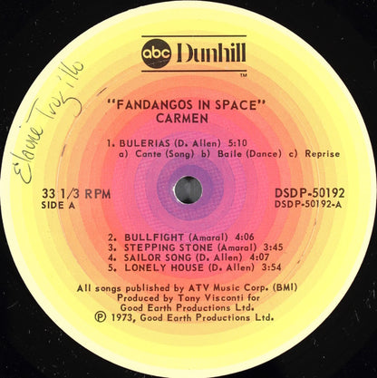 Carmen (19) : Fandangos In Space (LP, Album)