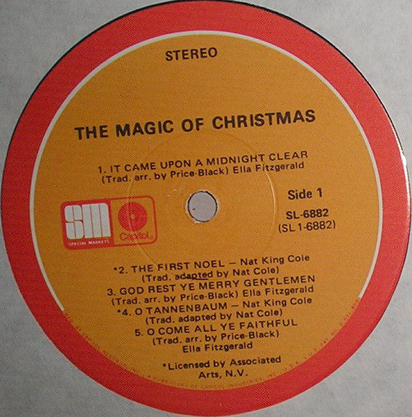 Nat King Cole / Ella Fitzgerald : The Magic Of Christmas (LP, Comp, Gol)