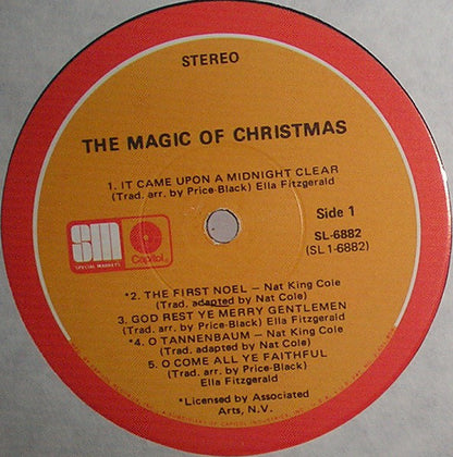 Nat King Cole / Ella Fitzgerald : The Magic Of Christmas (LP, Comp, Gol)