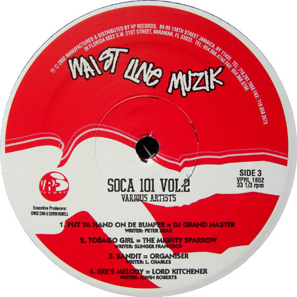 Various : Soca 101 Volume 2 (2xLP, Comp)