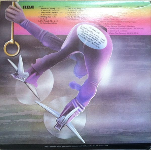 Scorpions : Fly To The Rainbow (LP, Album, RE)