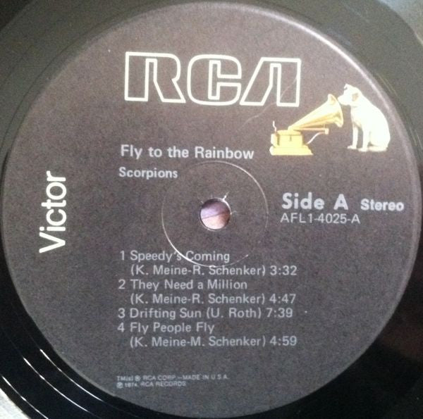 Scorpions : Fly To The Rainbow (LP, Album, RE)