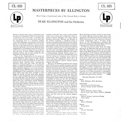 Duke Ellington And His Orchestra : Masterpieces By Ellington In Uncut Concert Arrangements (LP, Album, Mono, RE, Hol)