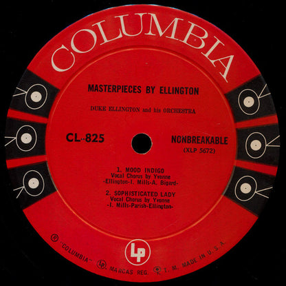 Duke Ellington And His Orchestra : Masterpieces By Ellington In Uncut Concert Arrangements (LP, Album, Mono, RE, Hol)