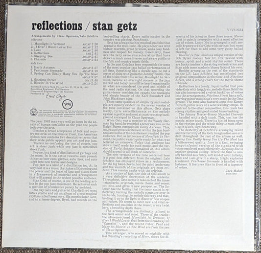Stan Getz : Reflections (LP, Album)