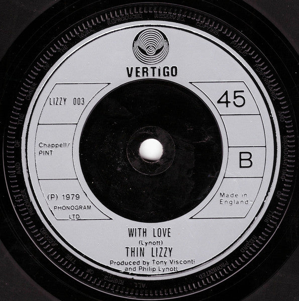 Thin Lizzy : Waiting For An Alibi (7", Single, Non)
