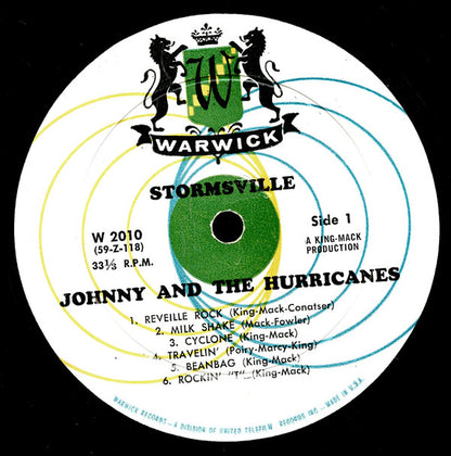 Johnny & The Hurricanes* : Stormsville (LP, Album, Mono)