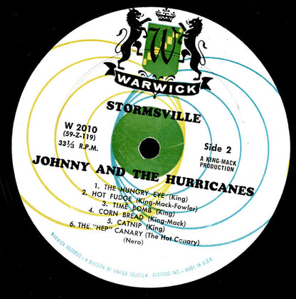 Johnny & The Hurricanes* : Stormsville (LP, Album, Mono)
