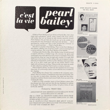 Pearl Bailey : C'Est La Vie (LP, Album)