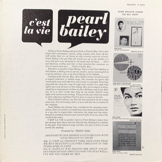 Pearl Bailey : C'Est La Vie (LP, Album)