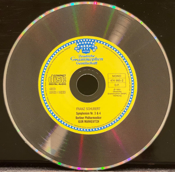 Franz Schubert, Berliner Philharmoniker, Igor Markevitch : Sinfonie Nr. 3 D-Dur / Sinfonie Nr. 4 C-Moll (Tragische Sinfonie) (CD, Comp, Mono, Dig)