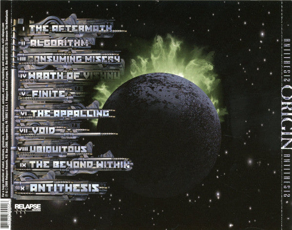 Origin (7) : Antithesis (CD, Album)