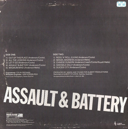 Rose Tattoo : Assault & Battery (LP, Album, Spe)