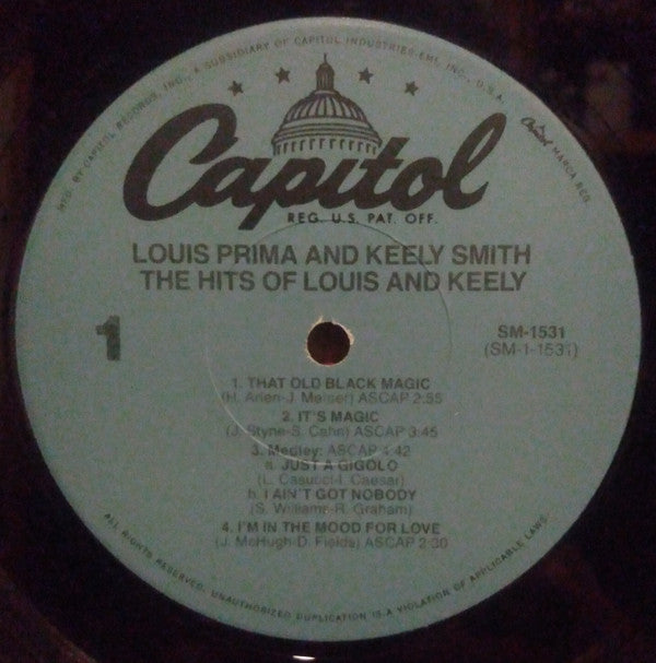 Louis & Keely* : The Hits Of Louis & Keely (LP, Comp, RE)