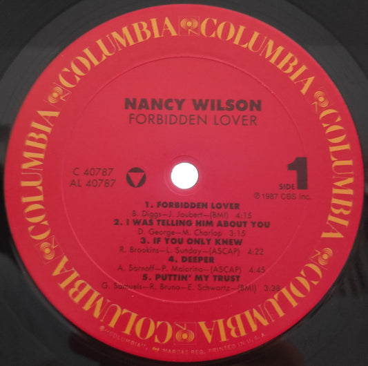 Nancy Wilson : Forbidden Lover (LP, Album)