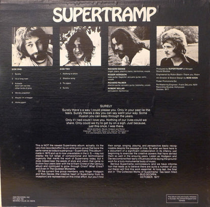 Supertramp : Supertramp (LP, Album, Pit)