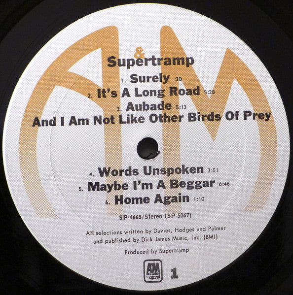 Supertramp : Supertramp (LP, Album, Pit)