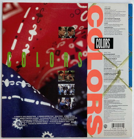 Various : Colors (Original Motion Picture Soundtrack) (LP, Album, Comp, All)