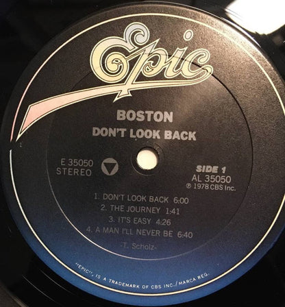 Boston : Don't Look Back (LP, Album, RE, RP)
