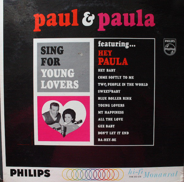 Paul & Paula : Sing For Young Lovers (LP, Album, Mono)