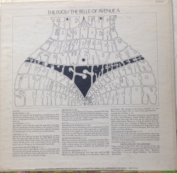 The Fugs : The Belle Of Avenue A (LP, Album)