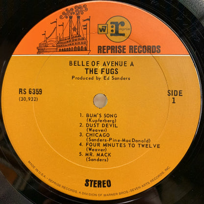 The Fugs : The Belle Of Avenue A (LP, Album)