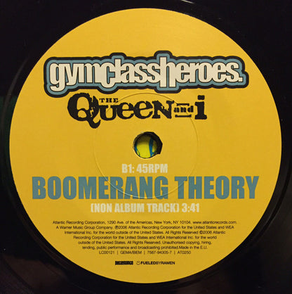 Gym Class Heroes : The Queen And I (7", Single)