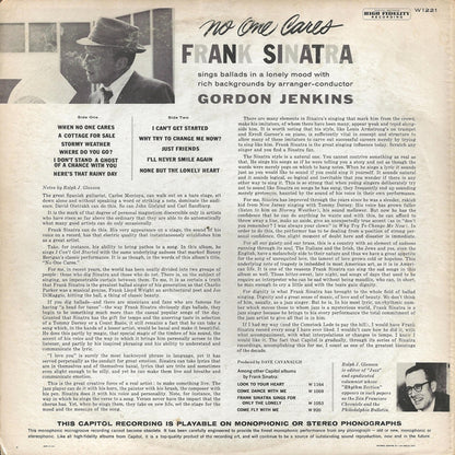 Frank Sinatra : No One Cares (LP, Album, Mono)