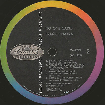 Frank Sinatra : No One Cares (LP, Album, Mono)