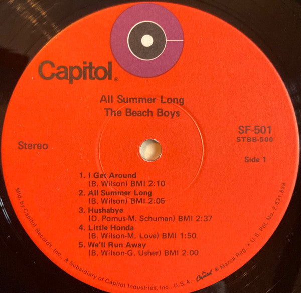 The Beach Boys : All Summer Long (LP, Album, RE)