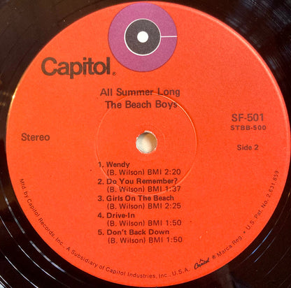 The Beach Boys : All Summer Long (LP, Album, RE)