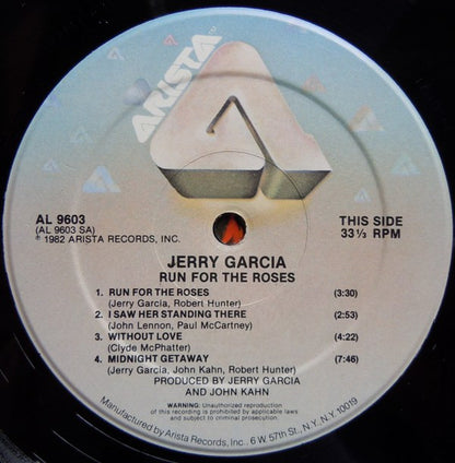 Jerry Garcia : Run For The Roses (LP, Album)