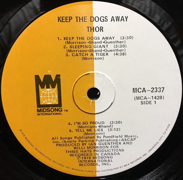Thor (7) : Keep The Dogs Away (LP, Album)