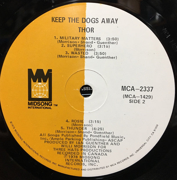 Thor (7) : Keep The Dogs Away (LP, Album)