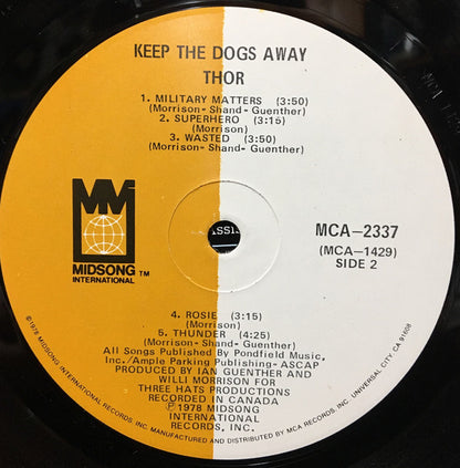 Thor (7) : Keep The Dogs Away (LP, Album)