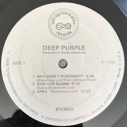 Deep Purple : Deep Purple (LP, Album, RE, Unofficial)