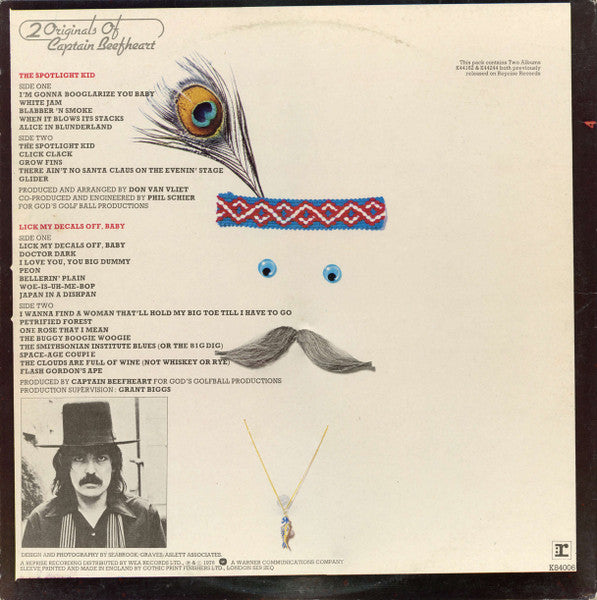 Captain Beefheart : 2 Originals Of Captain Beefheart (LP, Album, RE + LP, Album, RE + Comp)
