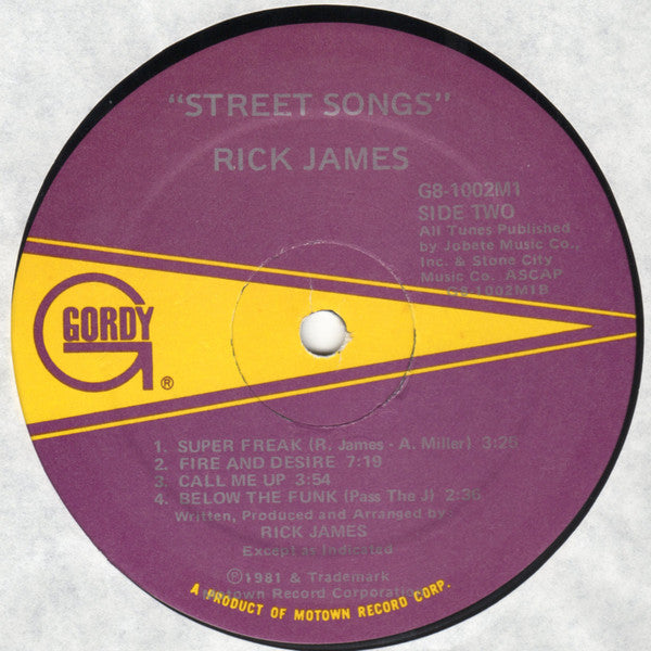 Rick James : Street Songs (LP, Album)