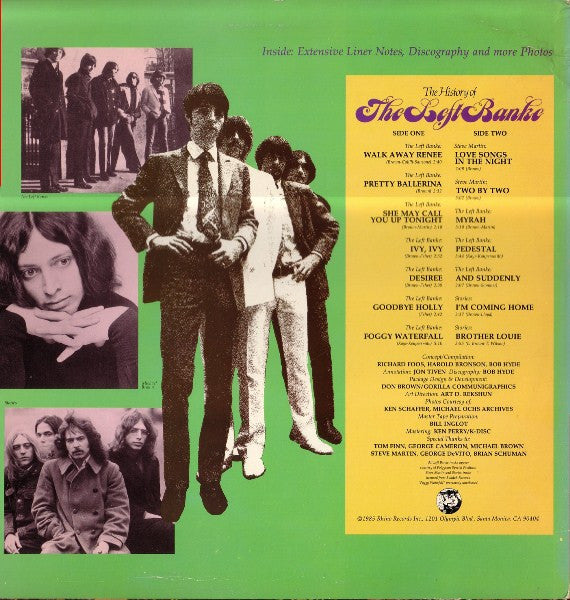 The Left Banke : The History Of The Left Banke (LP, Comp)