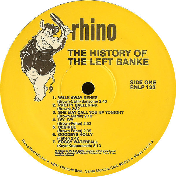 The Left Banke : The History Of The Left Banke (LP, Comp)