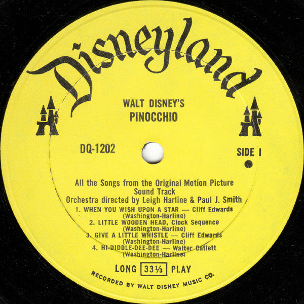 Various : Walt Disney's Pinocchio (LP, Album, RE, RP)