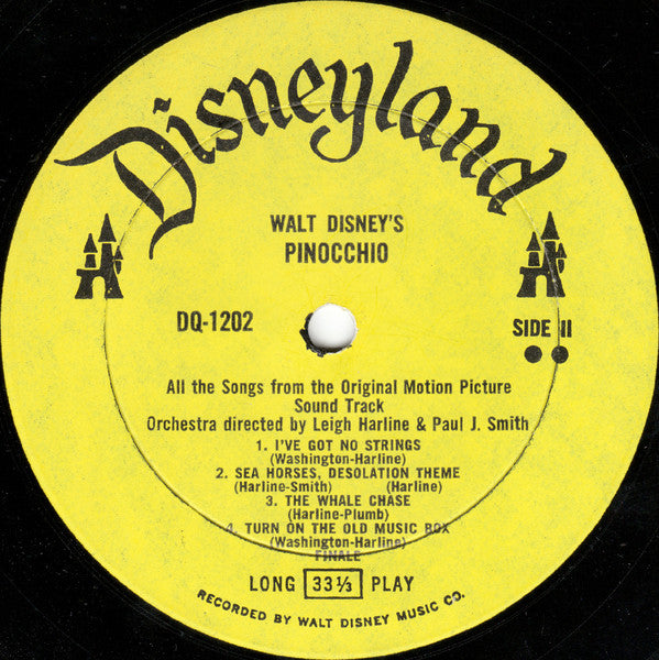 Various : Walt Disney's Pinocchio (LP, Album, RE, RP)