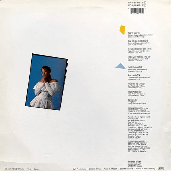 Cassandra Wilson : Blue Skies (LP, Album)